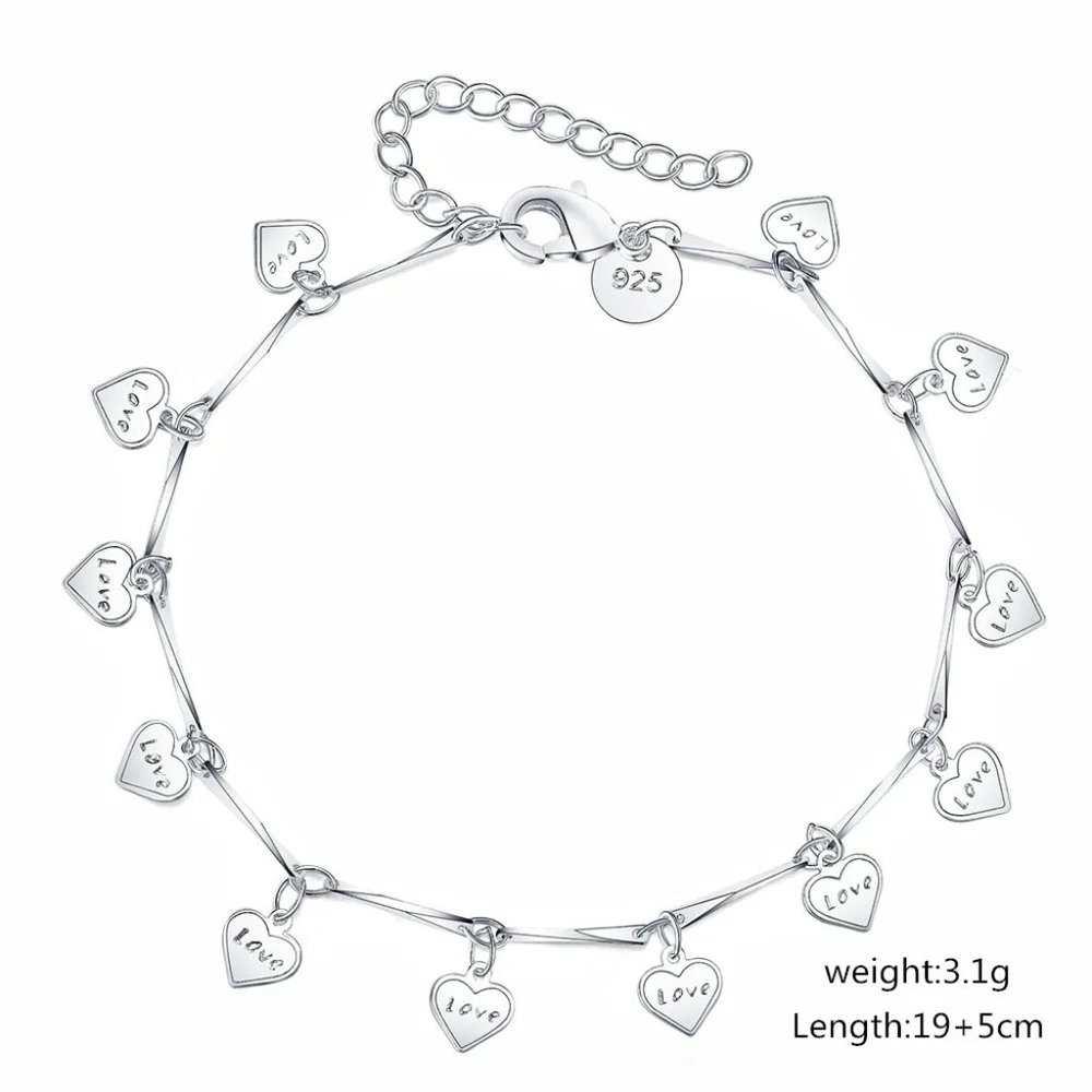 💎 925 Sterling Silver Bundle Necklace Earrings Bracelet And Ring Adjustable - Picture 4 of 9